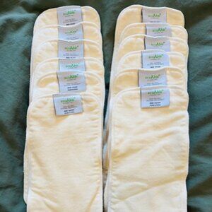 Ecoable Hemp/Cotton Baby DIaper Inserts - 12 Pack